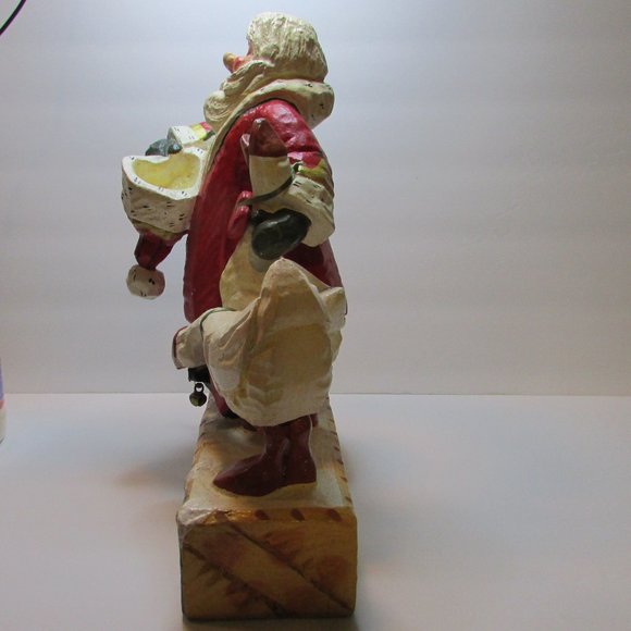 vtg House of Hatten 1998 Good Cheer Santa with 2 geese large Christmas figure - Picture 7 of 12